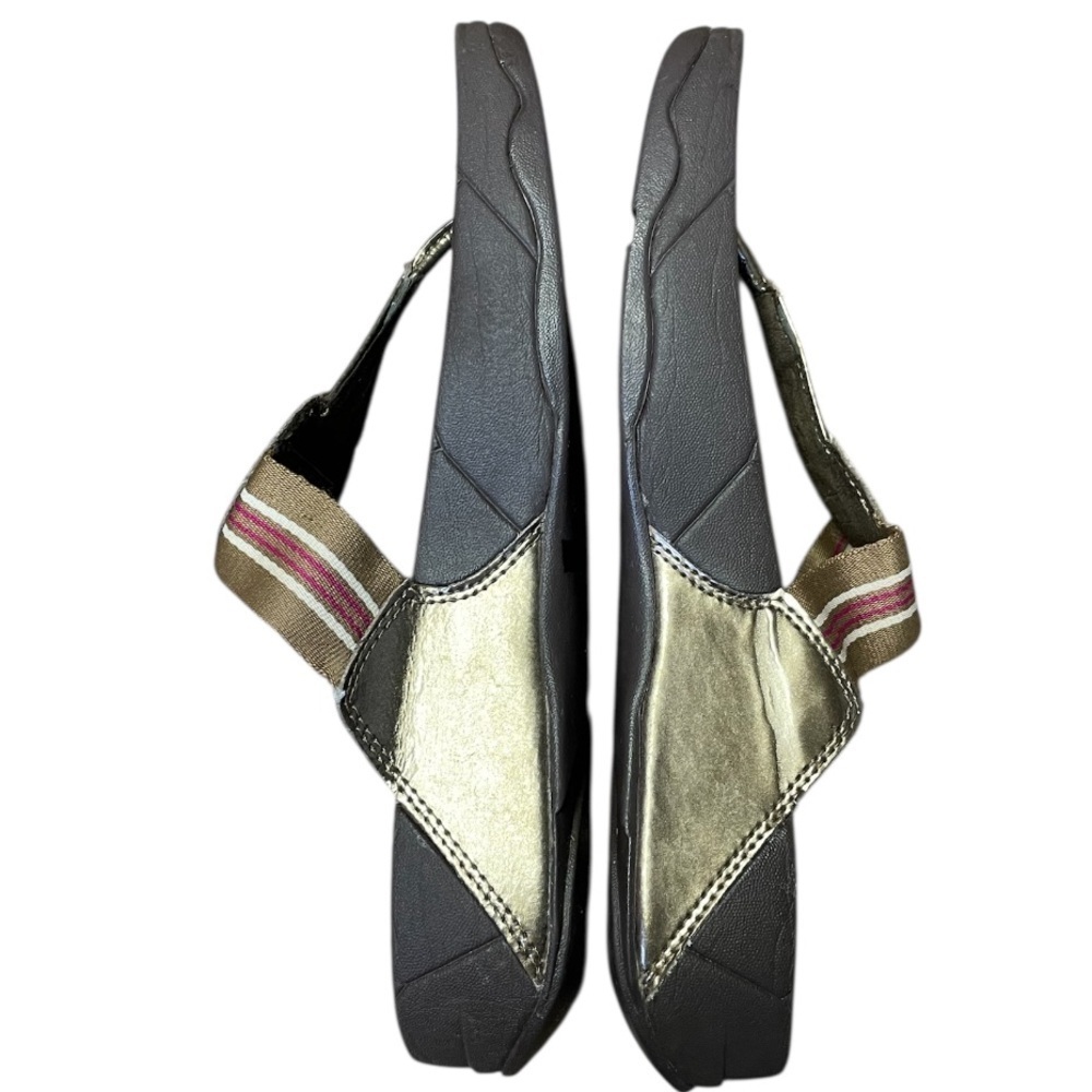 Fitflop Thong Walkstar Sandals Women's Size 9 Bronze Comfort slip on Flip Flops - Picture 6 of 11